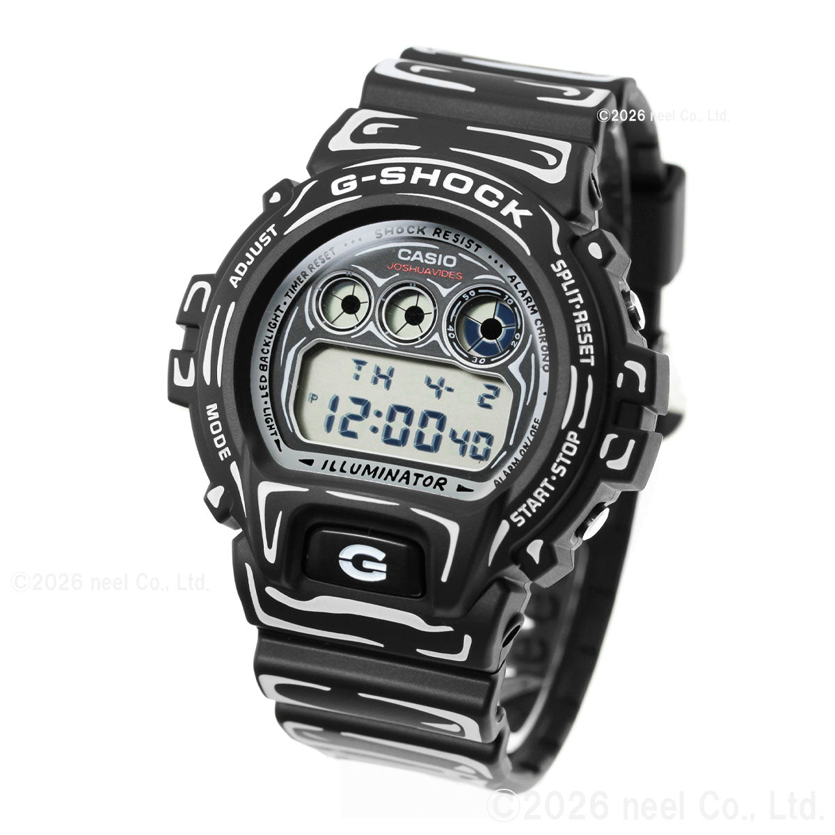 G-SHOCK デジタル カシオ Gショック CASIO Joshua Vides コラボ 限定モデル 腕時計 メンズ DW-6900JV-1JR【2026 新作】