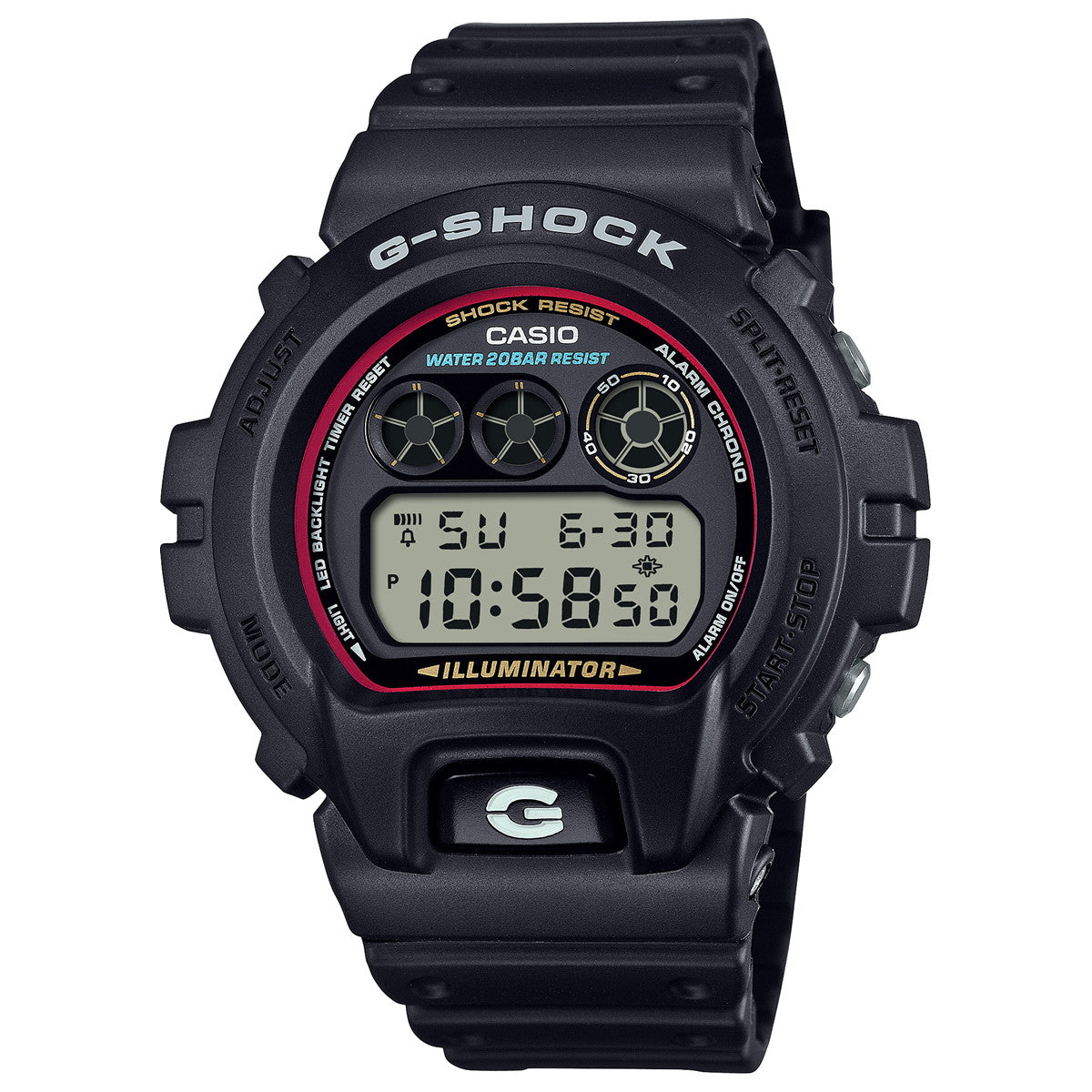 G-SHOCK デジタル カシオ Gショック CASIO 腕時計 メンズ DW-6900RL-1JF 初代G-SHOCK ブランドカラーモデル オールブラック【2024 新作】