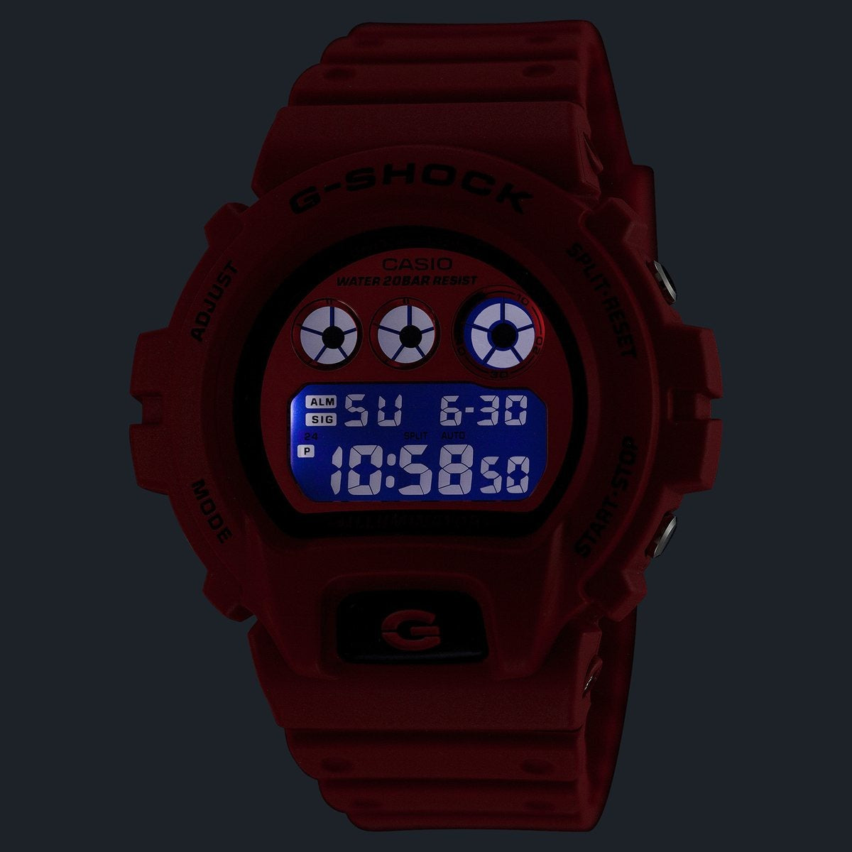 G-SHOCK デジタル カシオ Gショック CASIO 腕時計 メンズ DW-6900RRB-4JF Iconic Styles レッド