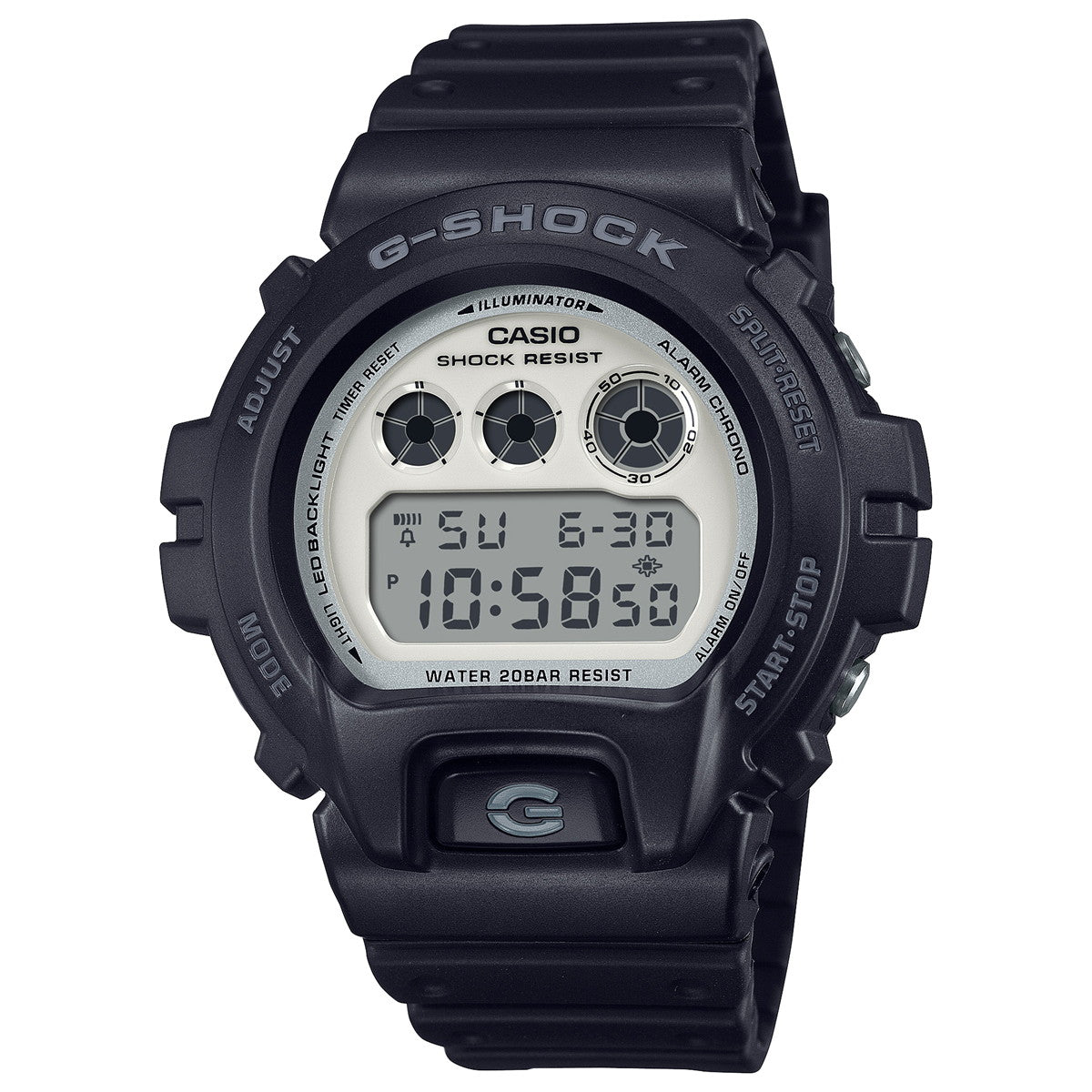 G-SHOCK デジタル カシオ Gショック CASIO 腕時計 メンズ DW-6900WD-1JF Black and brilliant white シリーズ【2024 新作】