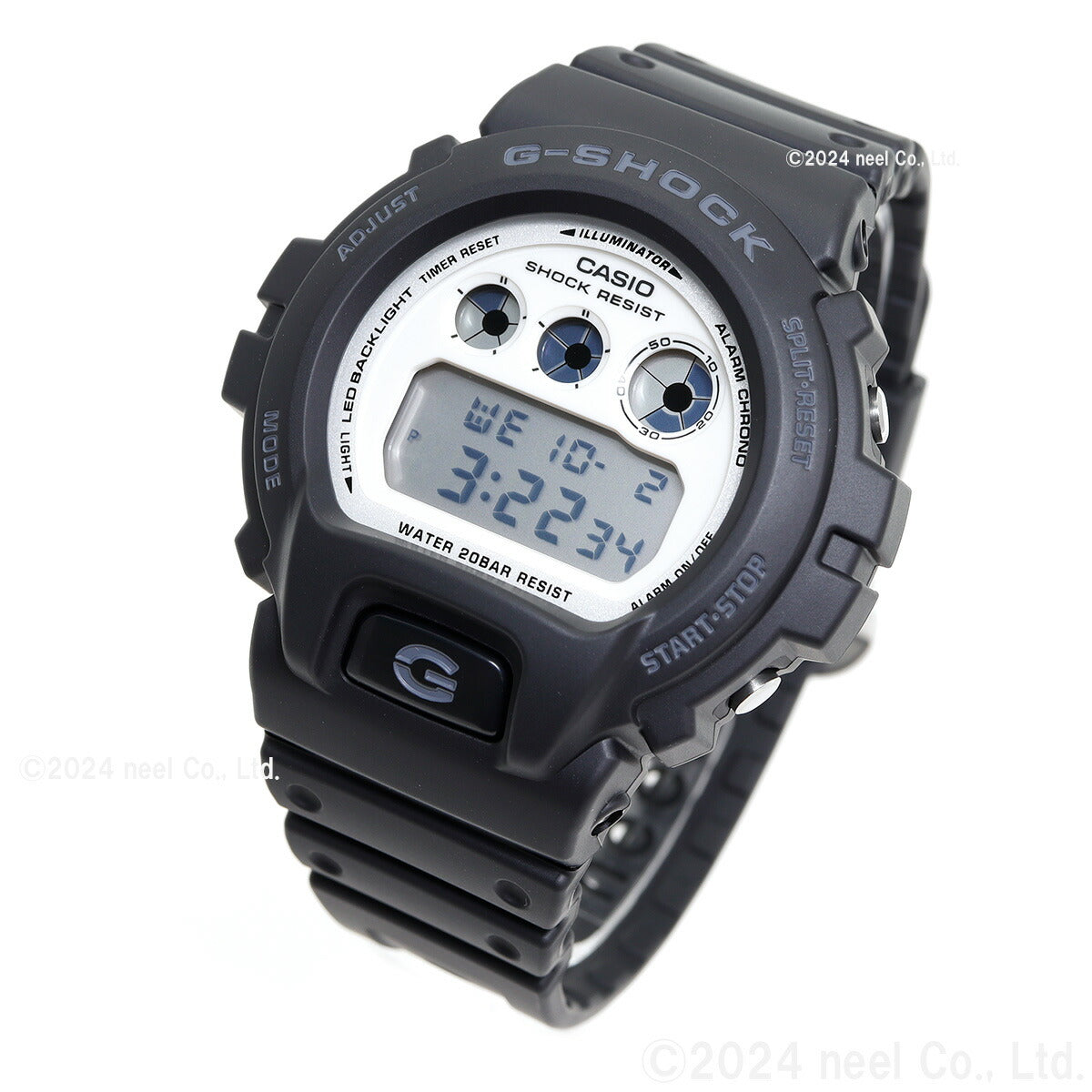 G-SHOCK デジタル カシオ Gショック CASIO 腕時計 メンズ DW-6900WD-1JF Black and brilliant white シリーズ【2024 新作】