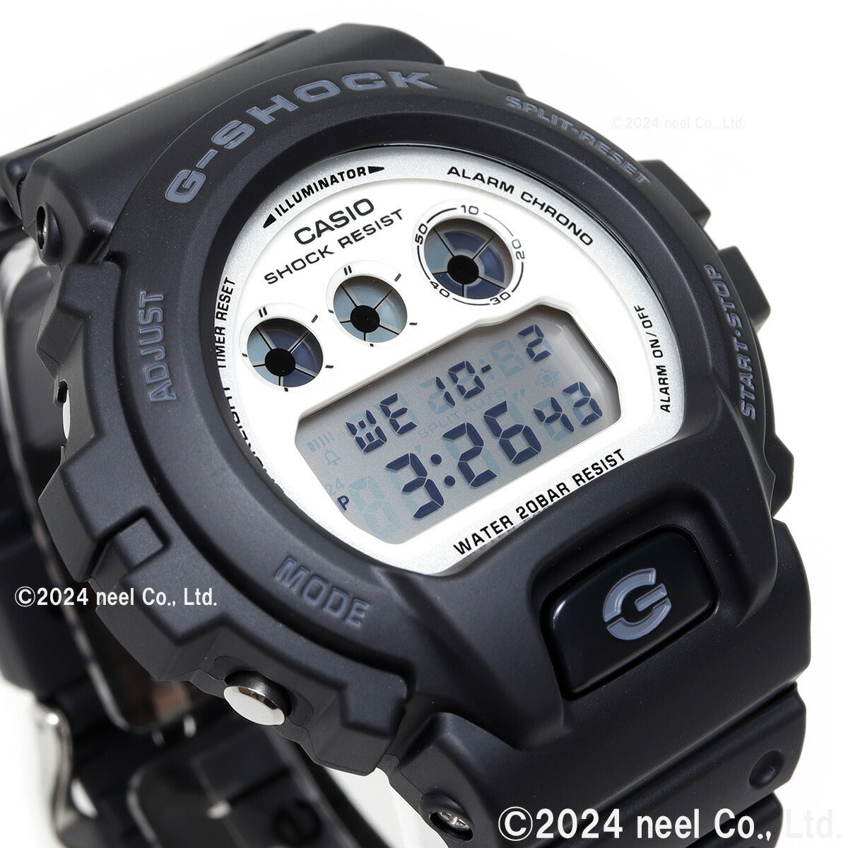 G-SHOCK デジタル カシオ Gショック CASIO 腕時計 メンズ DW-6900WD-1JF Black and brilliant white シリーズ【2024 新作】