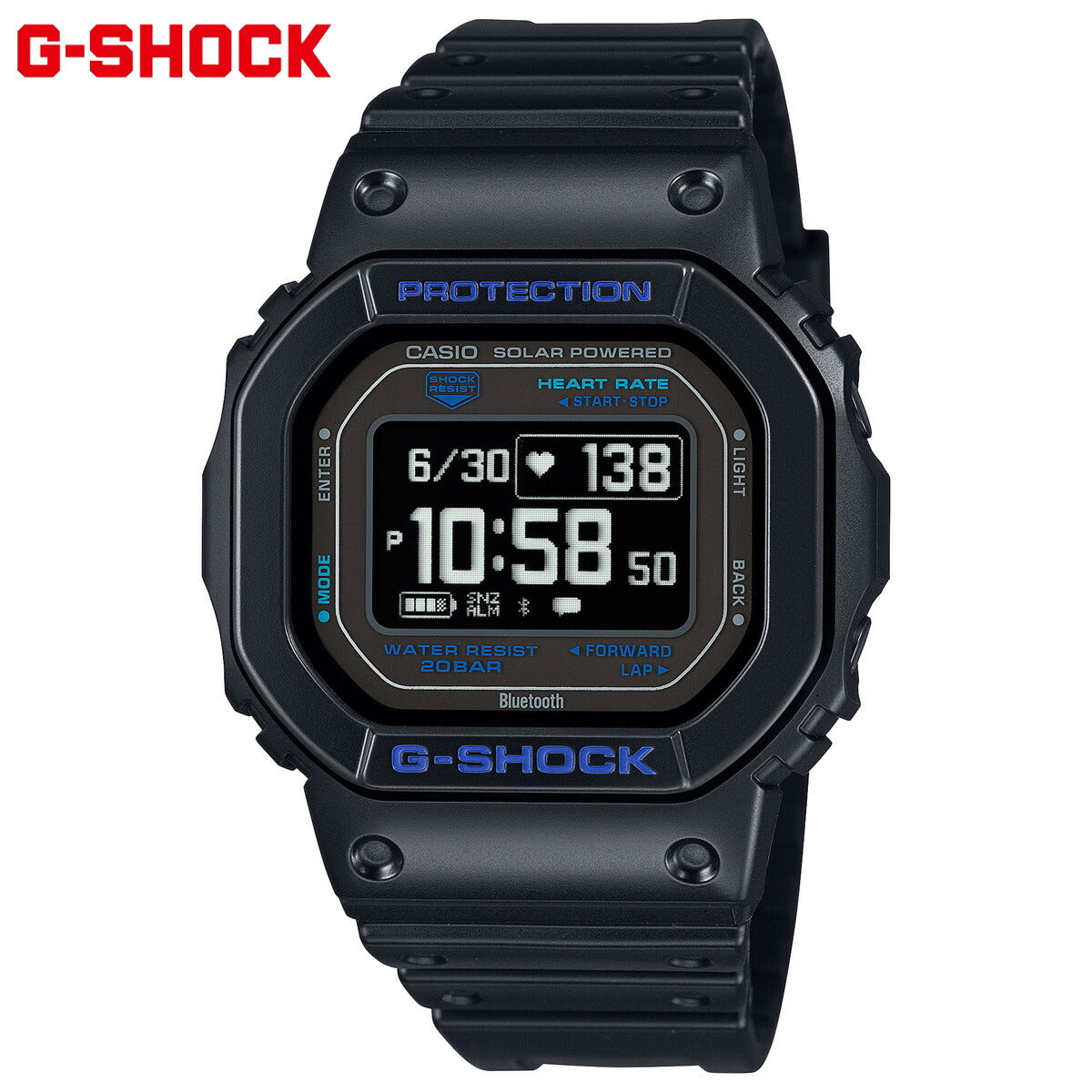 G-SHOCK G-SQUAD カシオ Gショック ジースクワッド CASIO DW-H5600-1A2JR Bluetooth搭載 USB充電対応 ソーラー 腕時計 メンズ スマートフォンリンク【2024 新作】