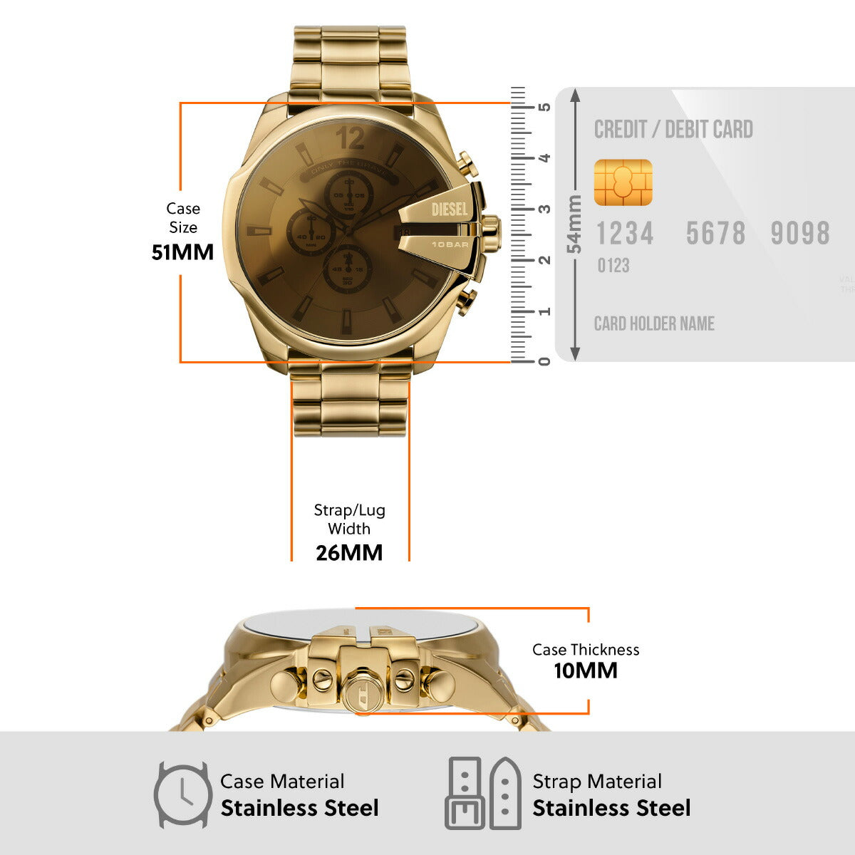 ディーゼル DIESEL 腕時計 メンズ クロノグラフ ステンレス DZ4662