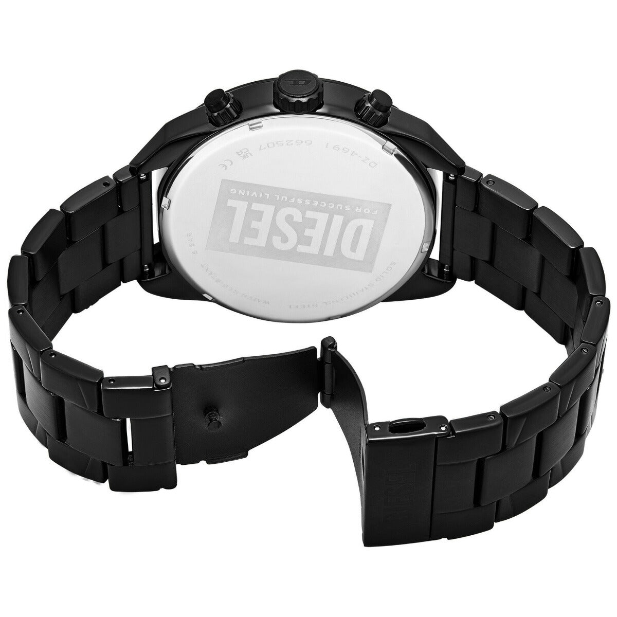 ディーゼル DIESEL 腕時計 クロノグラフ メンズ SPIKED ブラック ステンレススチールウォッチ DZ4691【2025 新作】