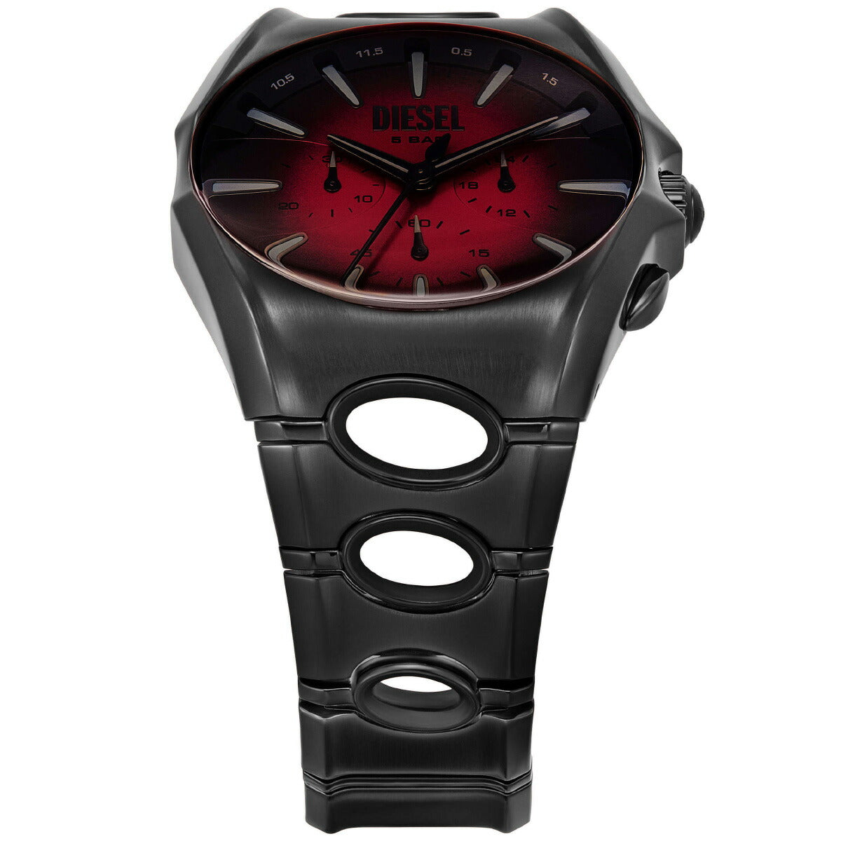 ディーゼル DIESEL 腕時計 クロノグラフ メンズ D-CURVE ブラック ステンレススチールウォッチ DZ4696【2025 新作】