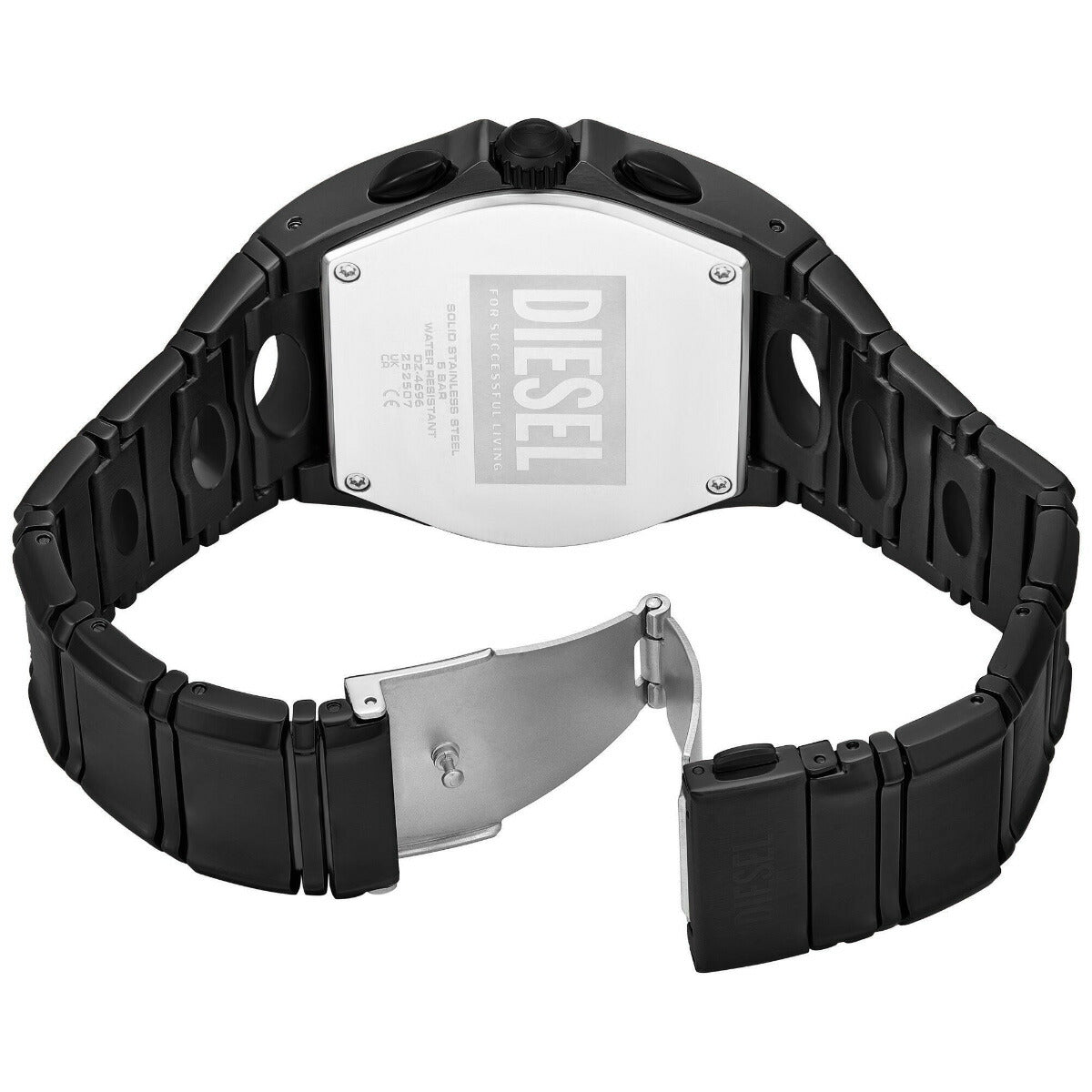 ディーゼル DIESEL 腕時計 クロノグラフ メンズ D-CURVE ブラック ステンレススチールウォッチ DZ4696【2025 新作】