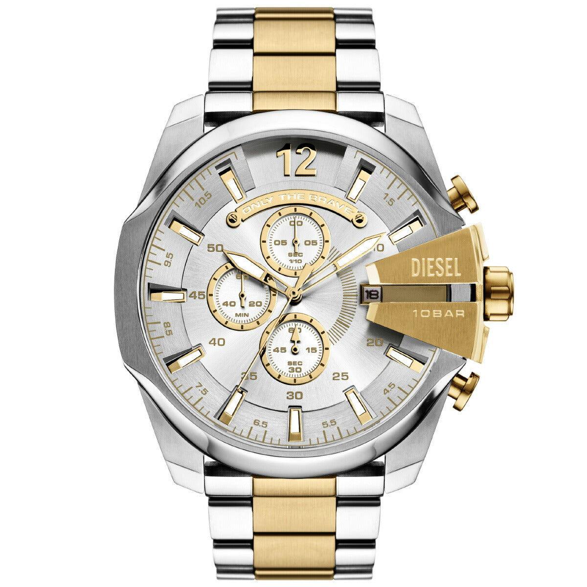 ディーゼル DIESEL 腕時計 クロノグラフ メンズ MEGA CHIEF ステンレススチールウォッチ DZ4701【2025 新作】