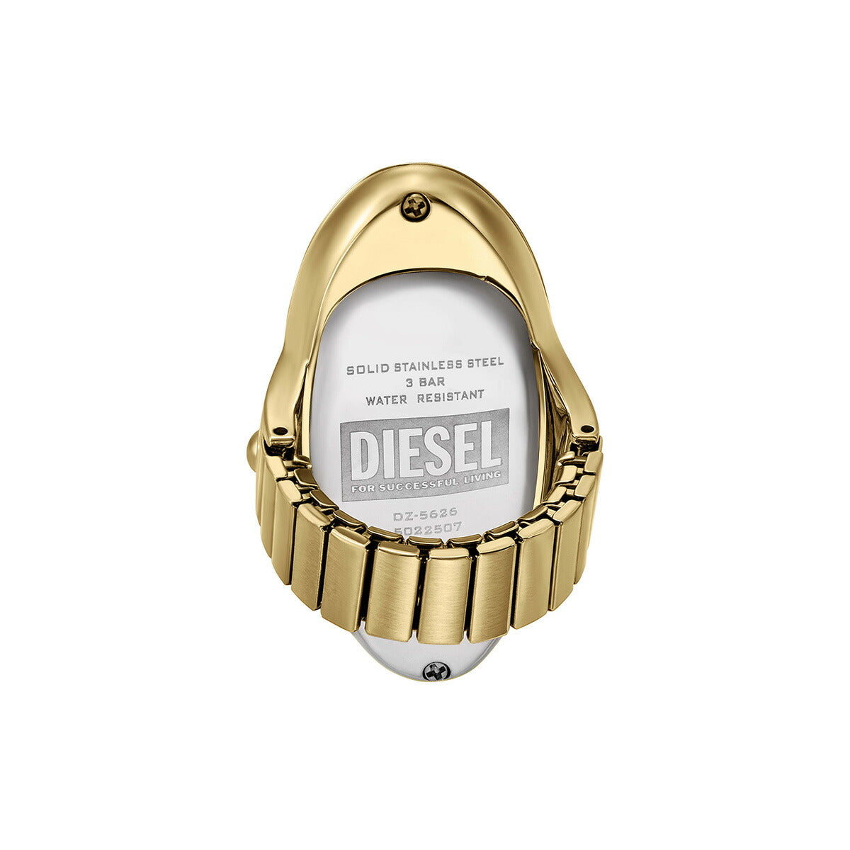 ディーゼル DIESEL ウォッチリング 時計 指輪 レディース D-ERA ゴールドトーン ステンレススチール リングウォッチ DZ5626【2025 新作】
