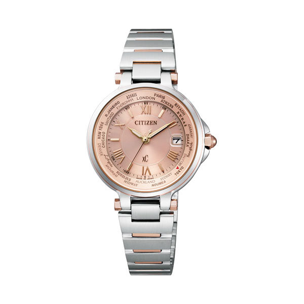 シチズン クロスシー CITIZEN XC エコ・ドライブ 電波時計 レディース 腕時計 Eco-Drive HAPPY FLIGHTシリーズ EC1014-65W