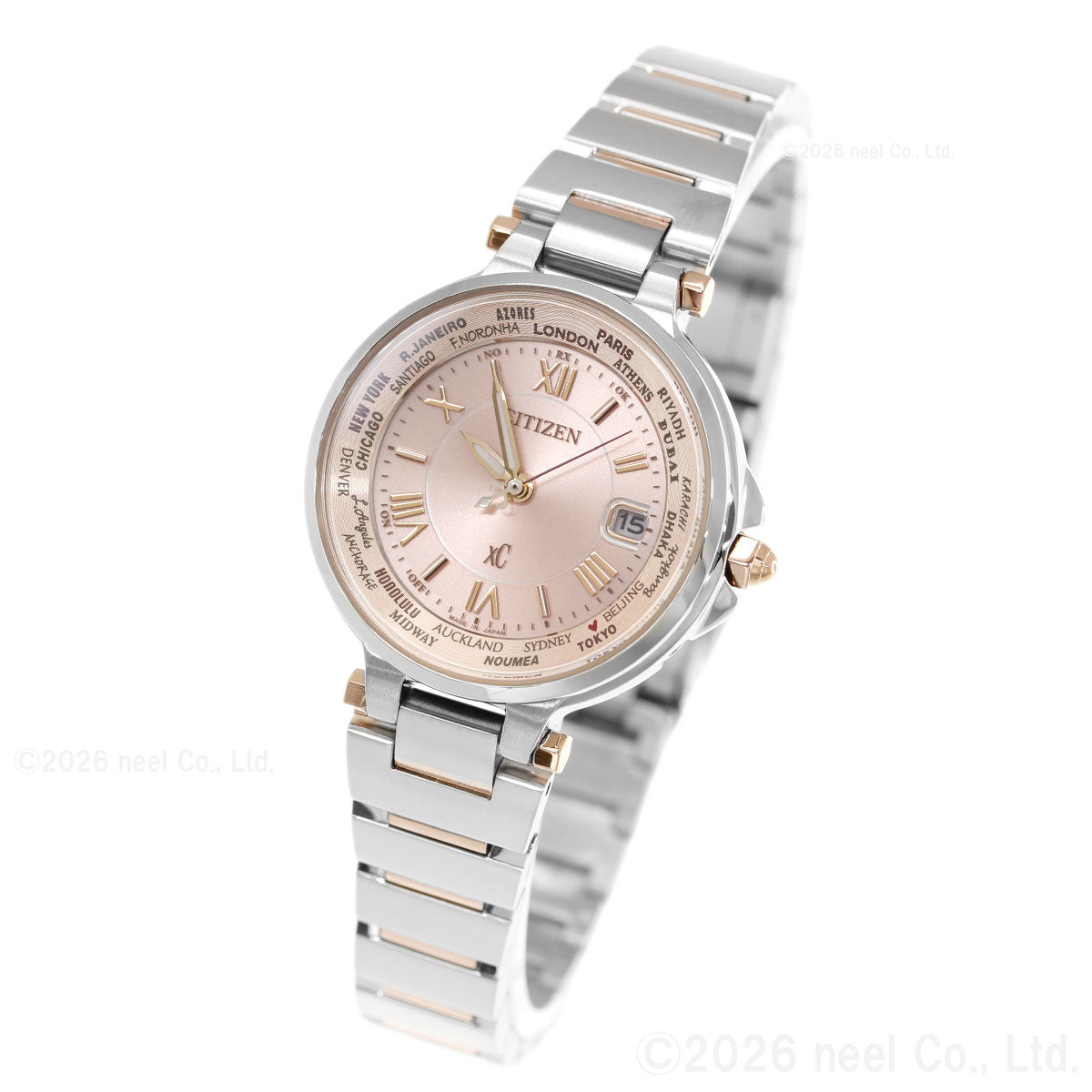 シチズン クロスシー CITIZEN XC エコ・ドライブ 電波時計 レディース 腕時計 Eco-Drive HAPPY FLIGHTシリーズ EC1014-65W
