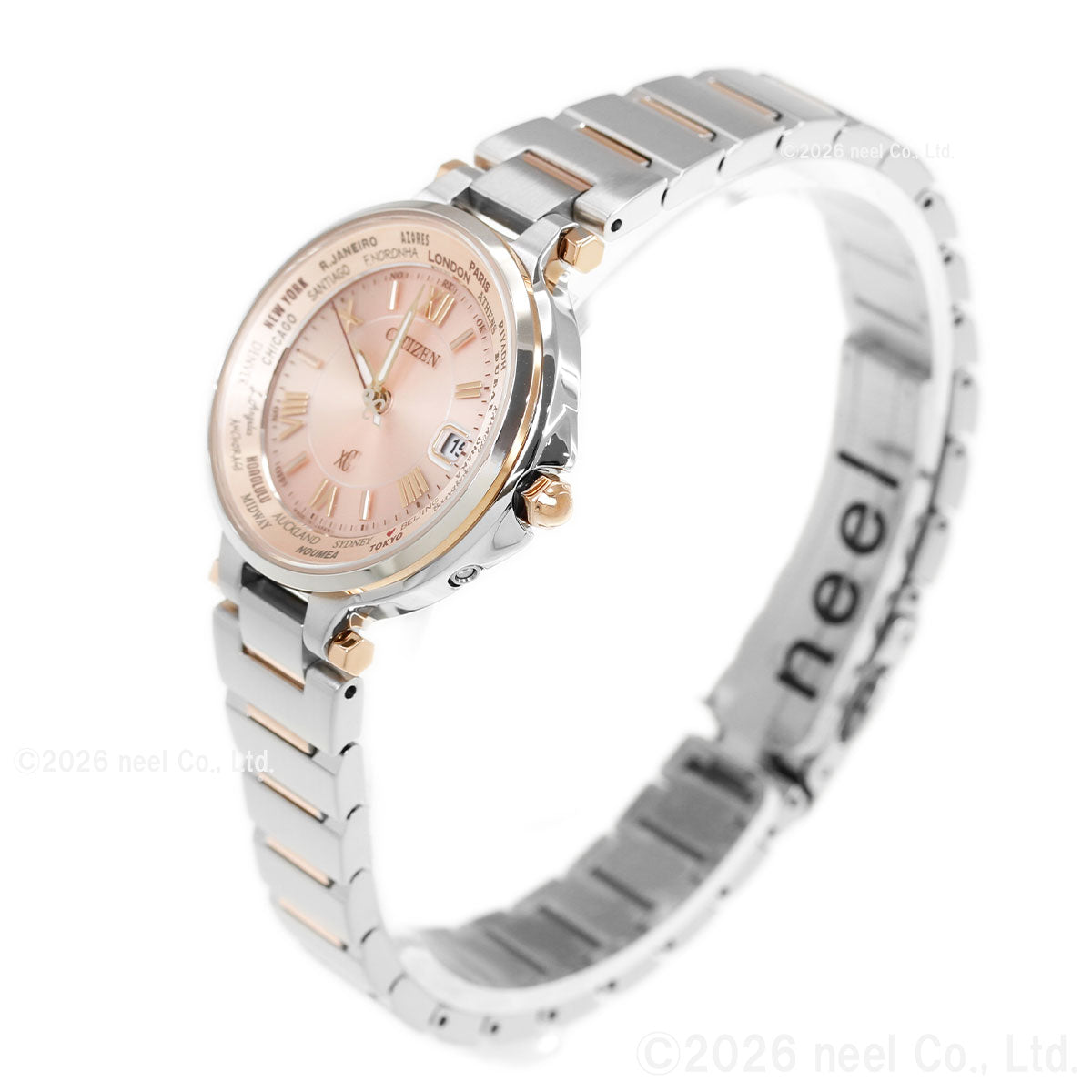 シチズン クロスシー CITIZEN XC エコ・ドライブ 電波時計 レディース 腕時計 Eco-Drive HAPPY FLIGHTシリーズ EC1014-65W