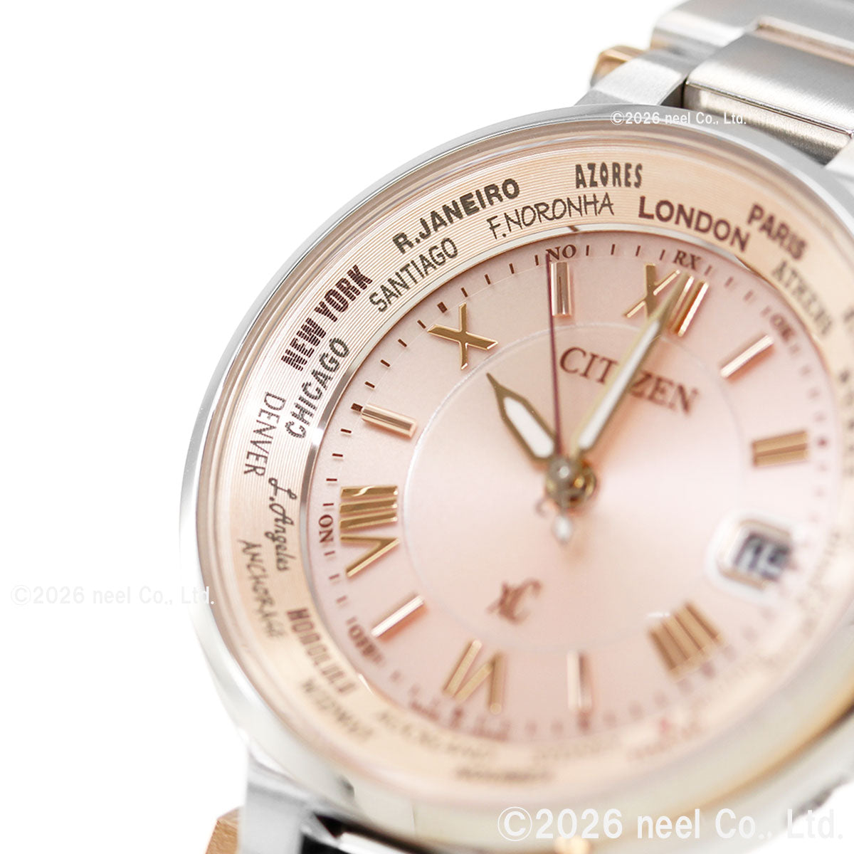 シチズン クロスシー CITIZEN XC エコ・ドライブ 電波時計 レディース 腕時計 Eco-Drive HAPPY FLIGHTシリーズ EC1014-65W