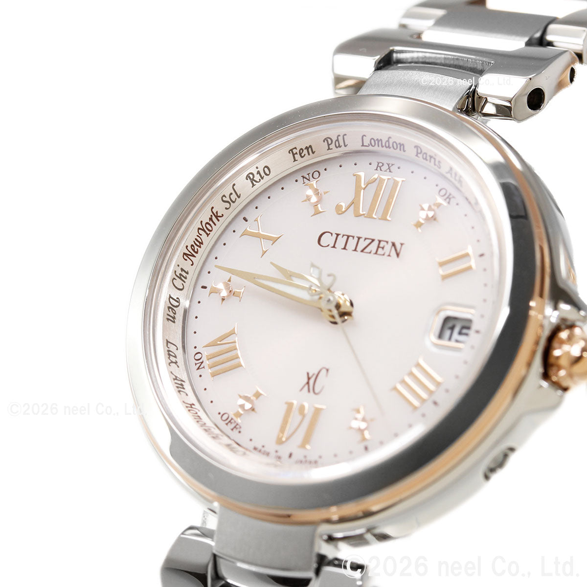 シチズン クロスシー CITIZEN XC エコドライブ ソーラー 電波時計 レディース 腕時計 HAPPY FLIGHT ハッピーフライト EC1034-59W