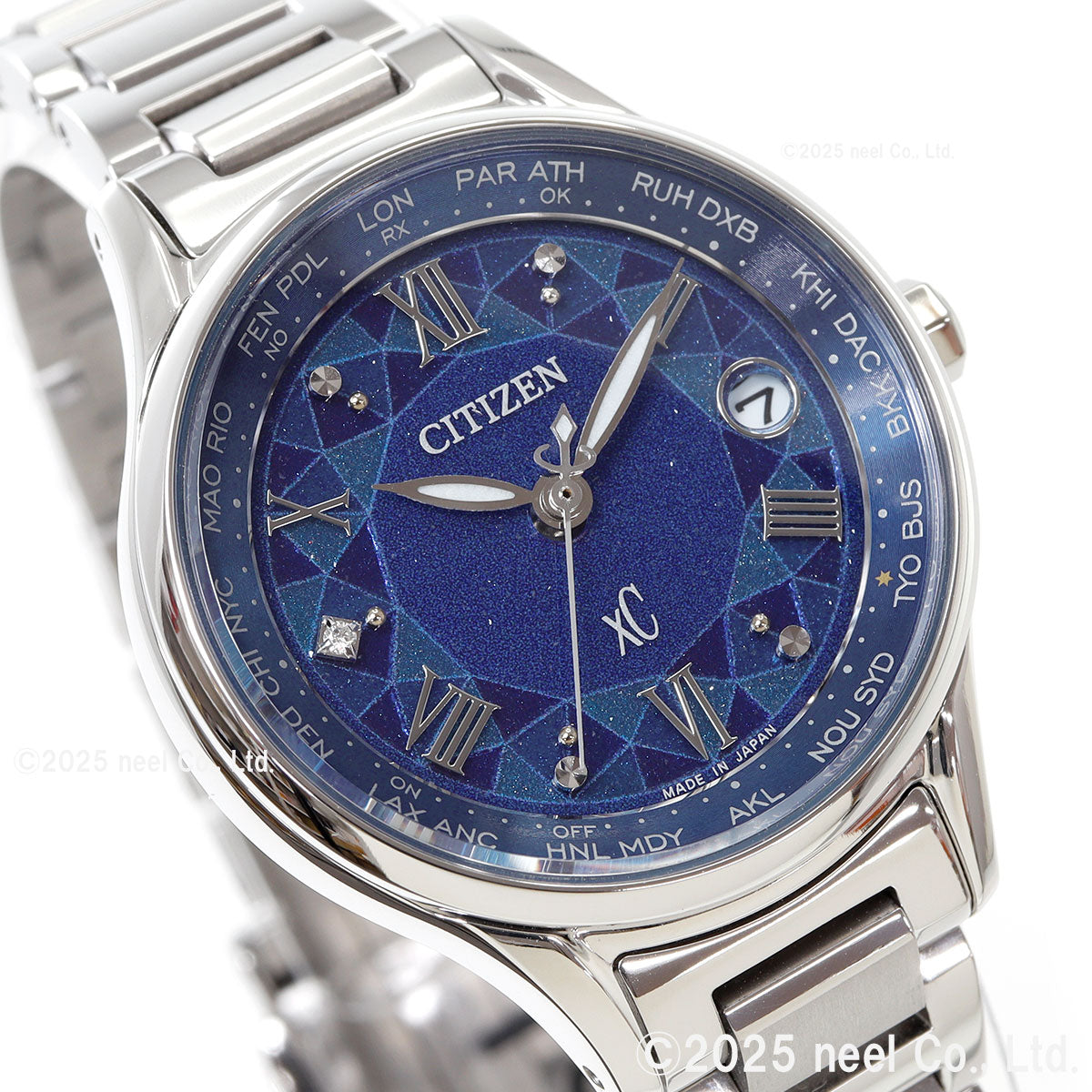 シチズン クロスシー CITIZEN xC エコドライブ 電波時計 限定 腕時計計 ペア レディース EC1160-71L ティタニア ハッピーフライト DEAR Collection【2025 新作】