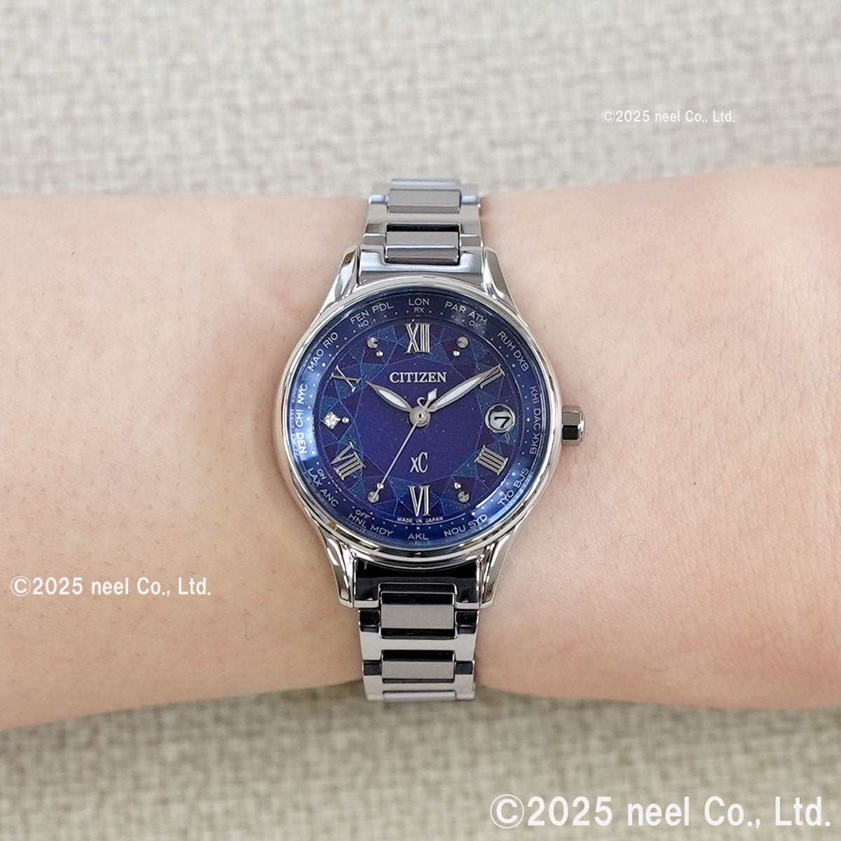 シチズン クロスシー CITIZEN xC エコドライブ 電波時計 限定 腕時計計 ペア レディース EC1160-71L ティタニア ハッピーフライト DEAR Collection【2025 新作】