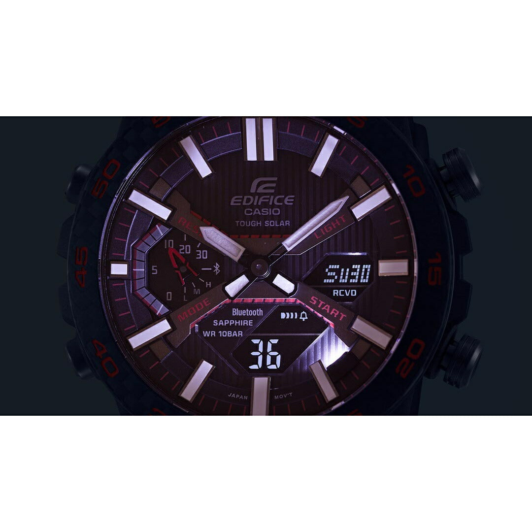 カシオ エディフィス CASIO EDIFICE ソーラー 腕時計 メンズ クロノグラフ ECB-2000SS-2AJR 空と海 CASIO WATCH 50TH ANNIVERSARY スマートフォンリンク【2024 新作】