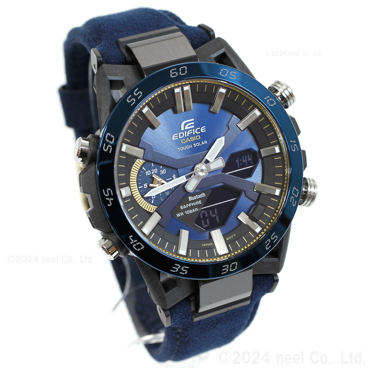 カシオ エディフィス CASIO EDIFICE ソーラー 腕時計 メンズ クロノグラフ ECB-2000SS-2AJR 空と海 CASIO WATCH 50TH ANNIVERSARY スマートフォンリンク【2024 新作】