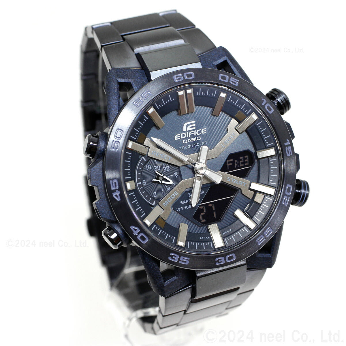 カシオ エディフィス CASIO EDIFICE ソーラー 腕時計 メンズ クロノグラフ ECB-2000YCB-2AJF COOL BLUE EDITION スマートフォンリンク【2024 新作】