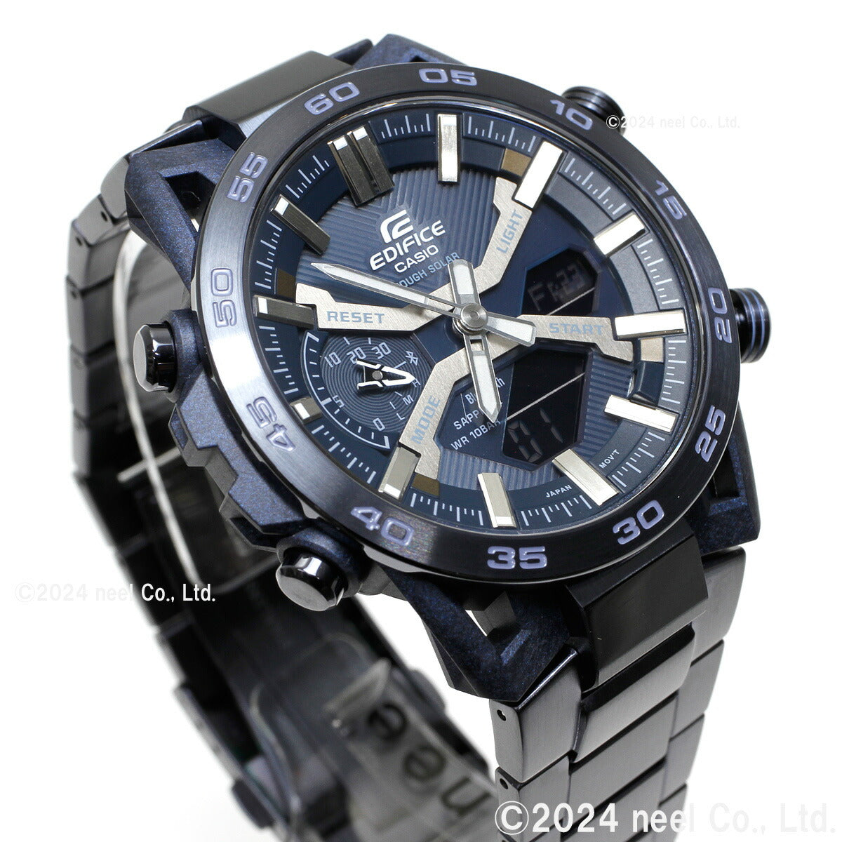 カシオ エディフィス CASIO EDIFICE ソーラー 腕時計 メンズ クロノグラフ ECB-2000YCB-2AJF COOL BLUE EDITION スマートフォンリンク【2024 新作】