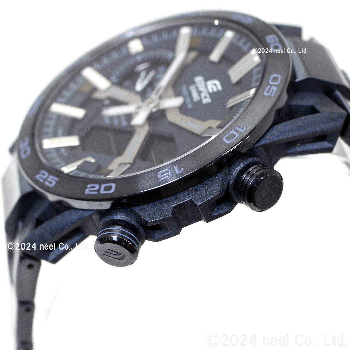 カシオ エディフィス CASIO EDIFICE ソーラー 腕時計 メンズ クロノグラフ ECB-2000YCB-2AJF COOL BLUE EDITION スマートフォンリンク【2024 新作】