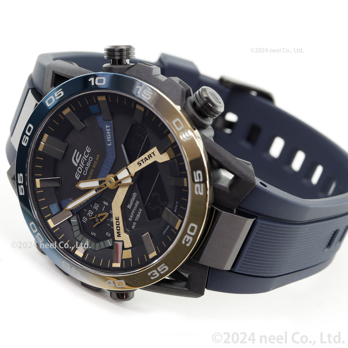 カシオ エディフィス CASIO EDIFICE ソーラー 腕時計 メンズ タフソーラー クロノグラフ ECB-2000YNP-1AJF Nighttime Drive Series スマートフォンリンク【2024 新作】