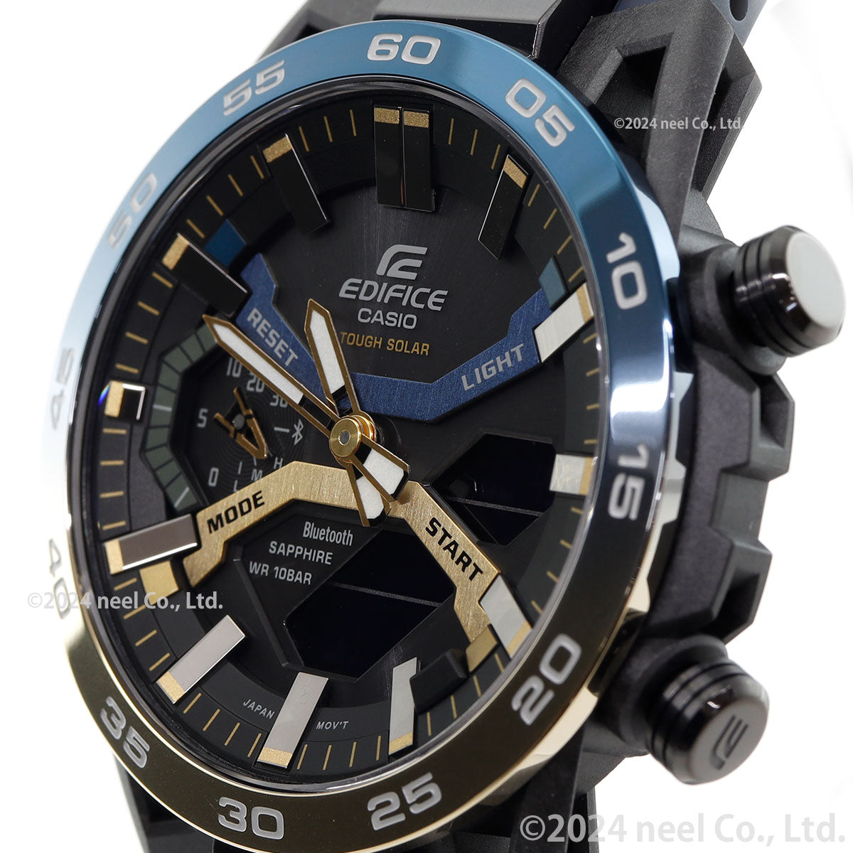 カシオ エディフィス CASIO EDIFICE ソーラー 腕時計 メンズ タフソーラー クロノグラフ ECB-2000YNP-1AJF Nighttime Drive Series スマートフォンリンク【2024 新作】