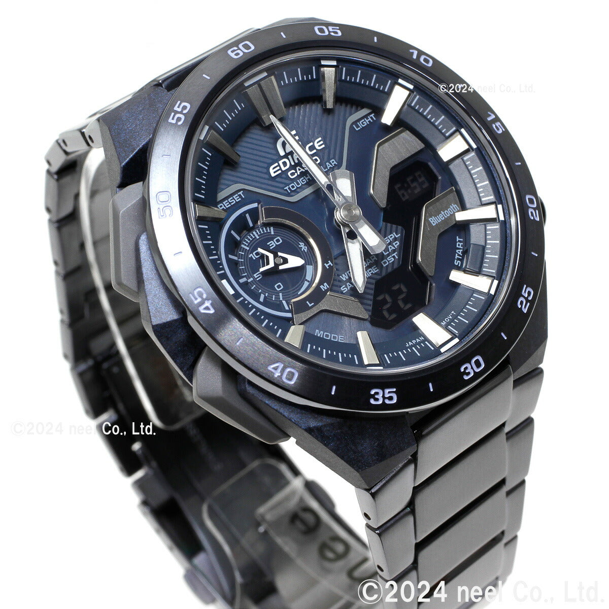 カシオ エディフィス CASIO EDIFICE ソーラー 腕時計 メンズ クロノグラフ ECB-2200YCB-2AJF COOL BLUE EDITION スマートフォンリンク【2024 新作】