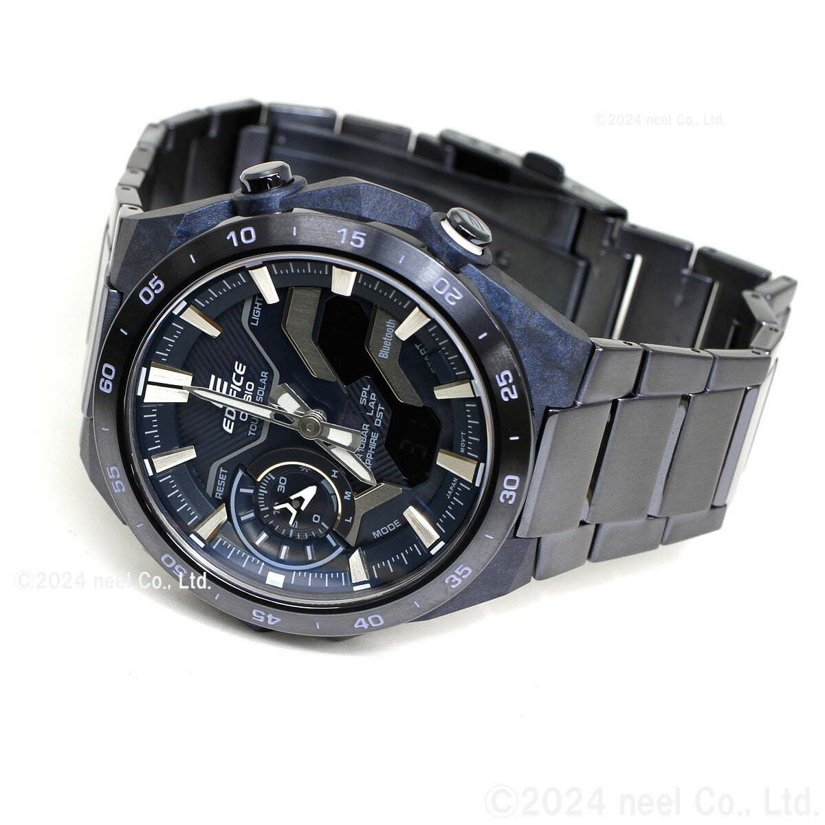 カシオ エディフィス CASIO EDIFICE ソーラー 腕時計 メンズ クロノグラフ ECB-2200YCB-2AJF COOL BLUE EDITION スマートフォンリンク【2024 新作】