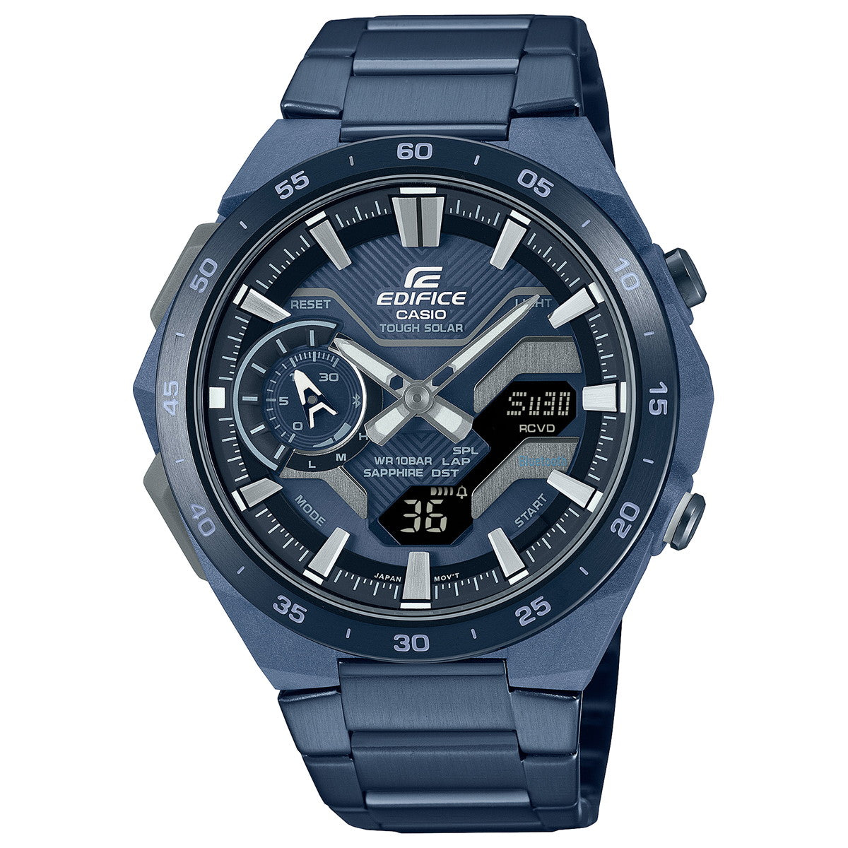 カシオ エディフィス CASIO EDIFICE ソーラー 腕時計 メンズ クロノグラフ ECB-2200YCB-2AJF COOL BLUE EDITION スマートフォンリンク【2024 新作】