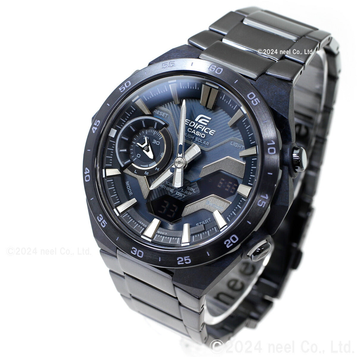 カシオ エディフィス CASIO EDIFICE ソーラー 腕時計 メンズ クロノグラフ ECB-2200YCB-2AJF COOL BLUE EDITION スマートフォンリンク【2024 新作】