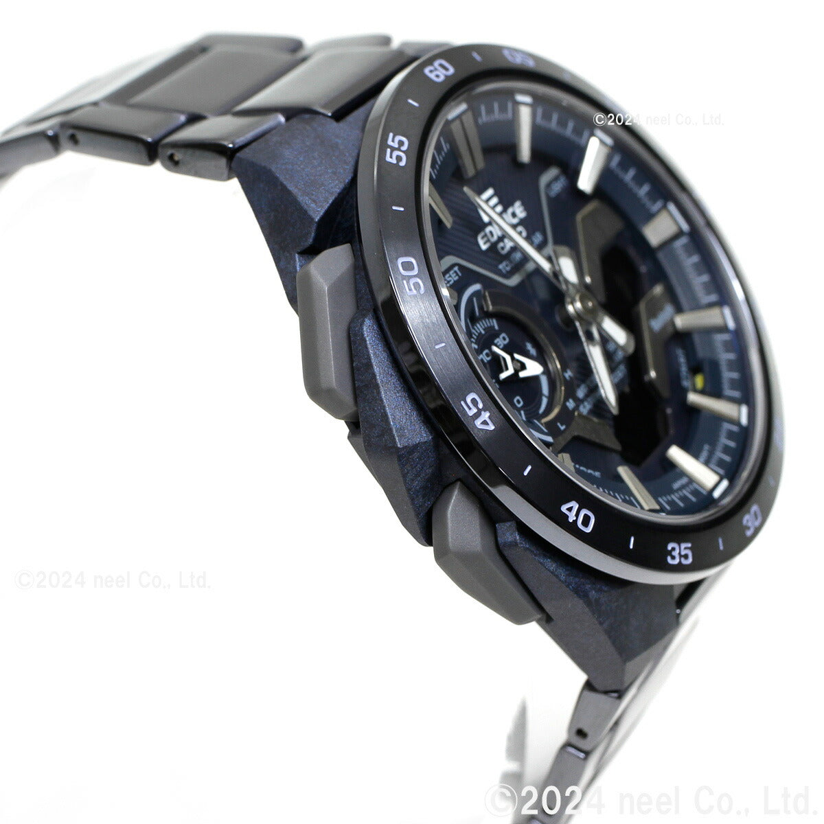 カシオ エディフィス CASIO EDIFICE ソーラー 腕時計 メンズ クロノグラフ ECB-2200YCB-2AJF COOL BLUE EDITION スマートフォンリンク【2024 新作】