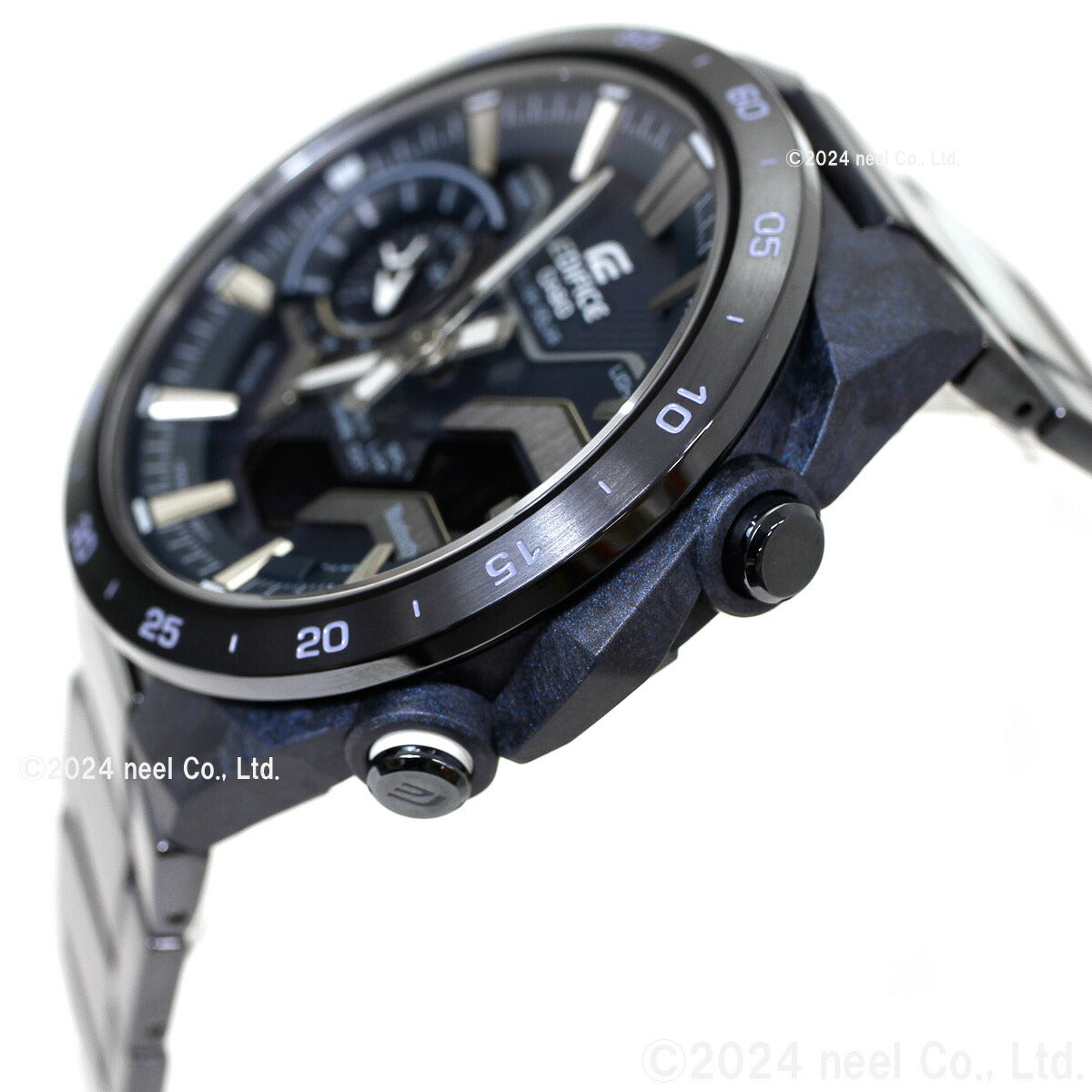 カシオ エディフィス CASIO EDIFICE ソーラー 腕時計 メンズ クロノグラフ ECB-2200YCB-2AJF COOL BLUE EDITION スマートフォンリンク【2024 新作】