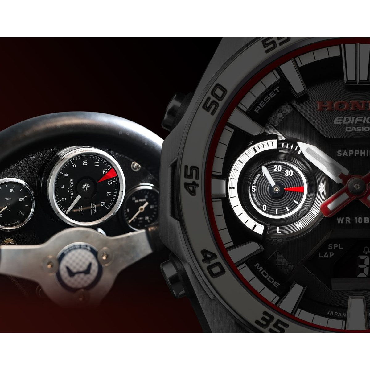カシオ エディフィス CASIO EDIFICE Honda F1初優勝60周年記念 コラボ 限定 ソーラー 腕時計 メンズ チャンピオンシップホワイト ECB-2300HR-1AJR【2026 新作】