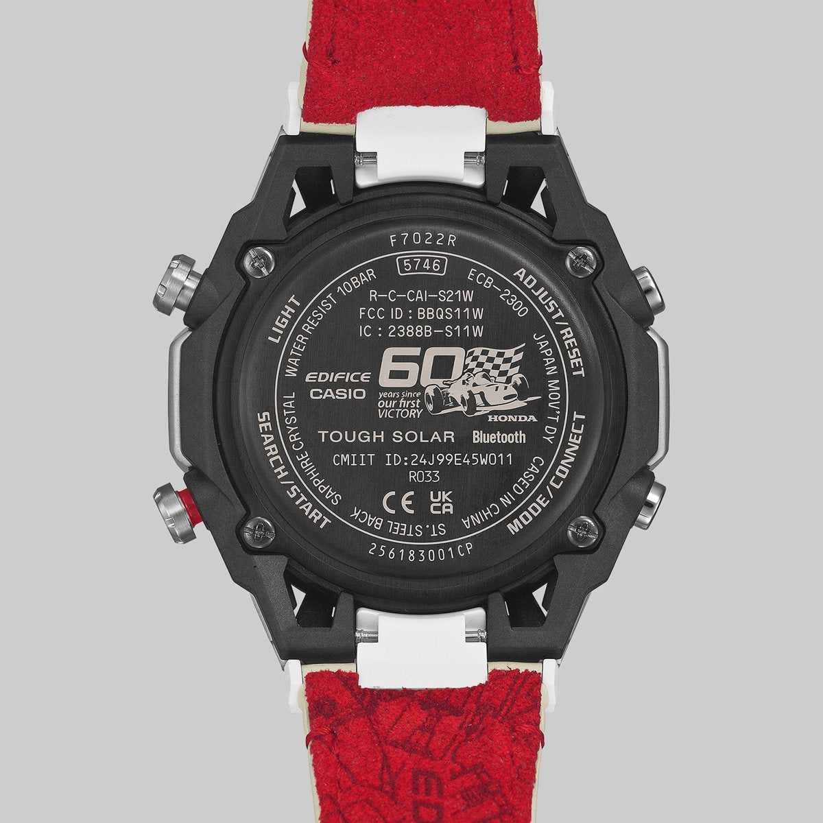 カシオ エディフィス CASIO EDIFICE Honda F1初優勝60周年記念 コラボ 限定 ソーラー 腕時計 メンズ チャンピオンシップホワイト ECB-2300HR-1AJR【2026 新作】