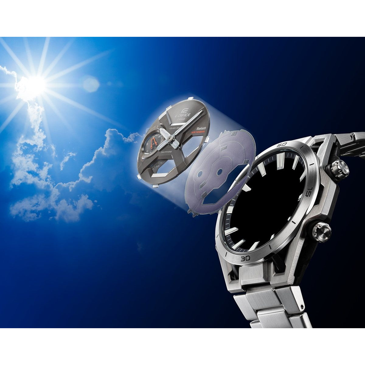カシオ エディフィス CASIO EDIFICE SOSPENSIONE ソーラー 腕時計 メンズ タフソーラー クロノグラフ ECB-2300YD-1AJF【2025 新作】