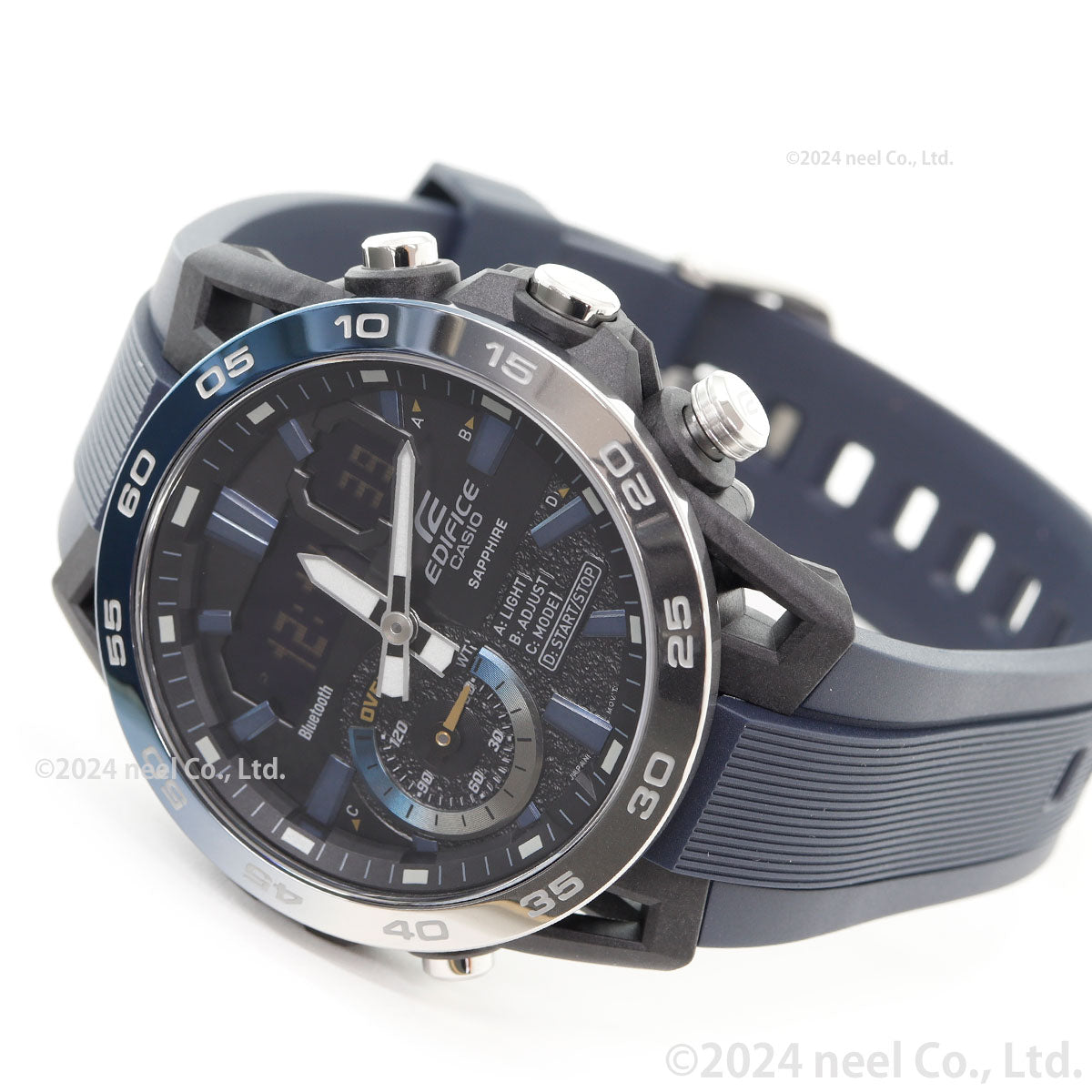 カシオ エディフィス CASIO EDIFICE 腕時計 メンズ クロノグラフ ECB-40YNP-1AJF Nighttime Drive Series スマートフォンリンク【2024 新作】