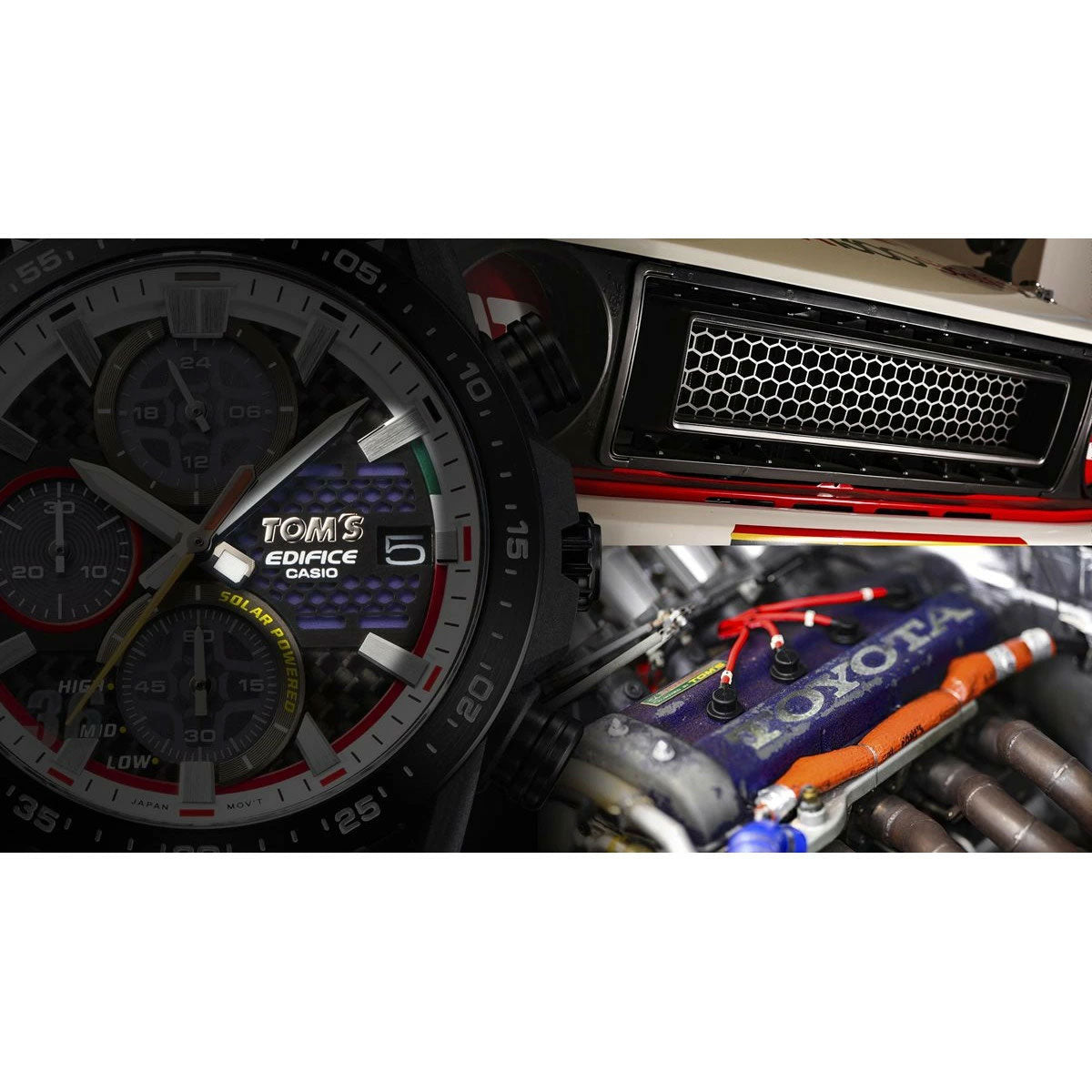 カシオ エディフィス CASIO EDIFICE SOSPENSIONE TOM'S 50TH ANNIVERSARY EDITION ソーラー 限定 腕時計 メンズ クロノグラフ EFS-S641TMS-1AJR【2024 新作】