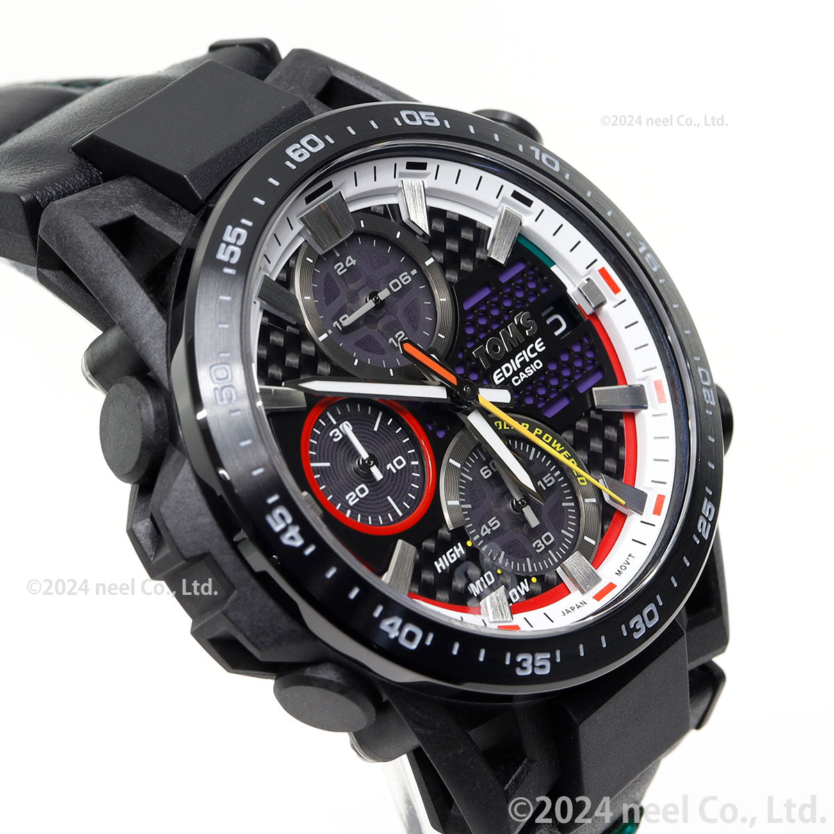 カシオ エディフィス CASIO EDIFICE SOSPENSIONE TOM'S 50TH ANNIVERSARY EDITION ソーラー 限定 腕時計 メンズ クロノグラフ EFS-S641TMS-1AJR【2024 新作】