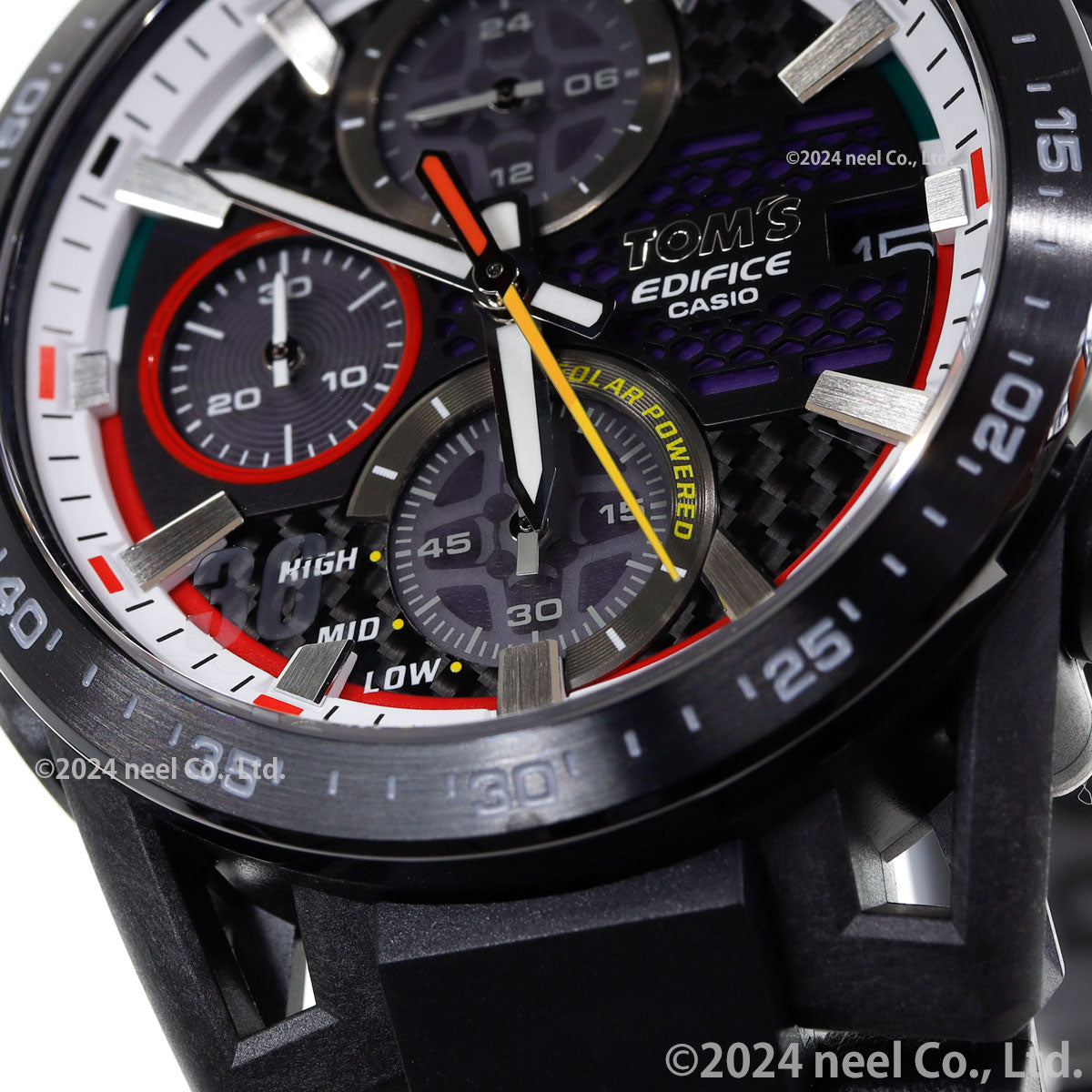 カシオ エディフィス CASIO EDIFICE SOSPENSIONE TOM'S 50TH ANNIVERSARY EDITION ソーラー 限定 腕時計 メンズ クロノグラフ EFS-S641TMS-1AJR【2024 新作】