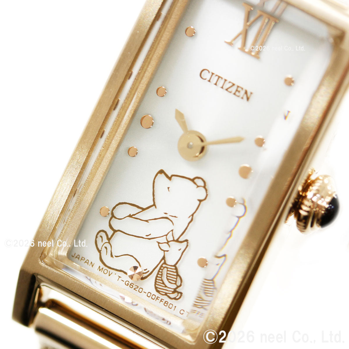 シチズン キー CITIZEN Kii: エコドライブ ソーラー 『くまのプーさん』 限定モデル 腕時計 レディース EG7042-44W【2026 新作】