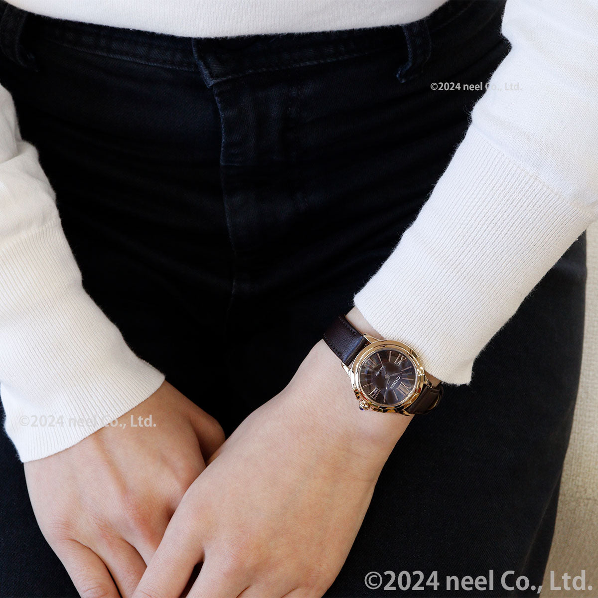 シチズン エル CITIZEN L エコドライブ 腕時計 レディース EM1163-09X ROUND Collection【2025 新作】