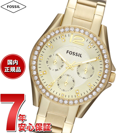 フォッシル FOSSIL 腕時計 レディース RILEY マルチファンクション ゴールドトーン ステンレススチールウォッチ ES3203