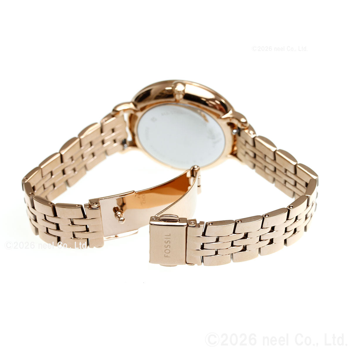 フォッシル FOSSIL 腕時計 レディース JACQUELINE 三針 ローズゴールドトーン ステンレススチールウォッチ ES3546