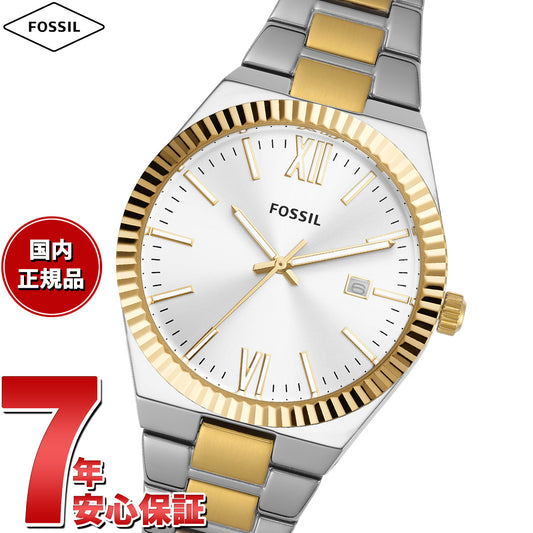 フォッシル FOSSIL 腕時計 レディース SCARLETTE 三針デイト ツートーン ステンレススチールウォッチ ES5259
