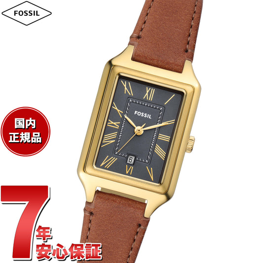 フォッシル FOSSIL 腕時計 レディース RAQUEL 三針デイト ミディアムブラウン レザーウォッチ ES5303