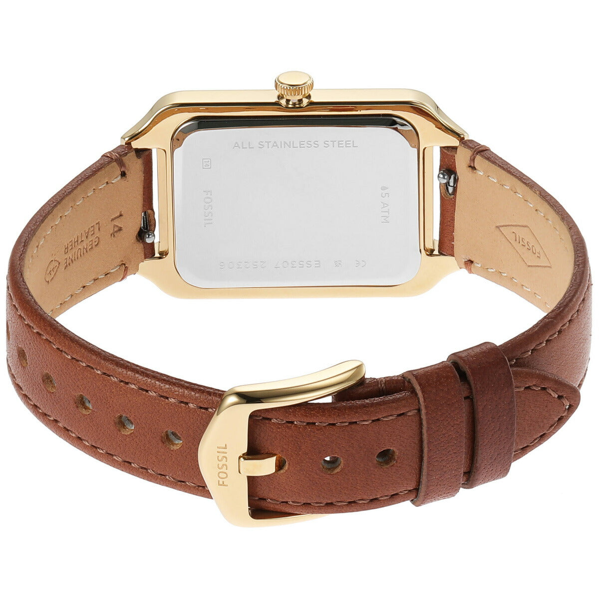 フォッシル FOSSIL 腕時計 レディース RAQUEL 三針デイト ミディアムブラウン レザーウォッチ ES5307