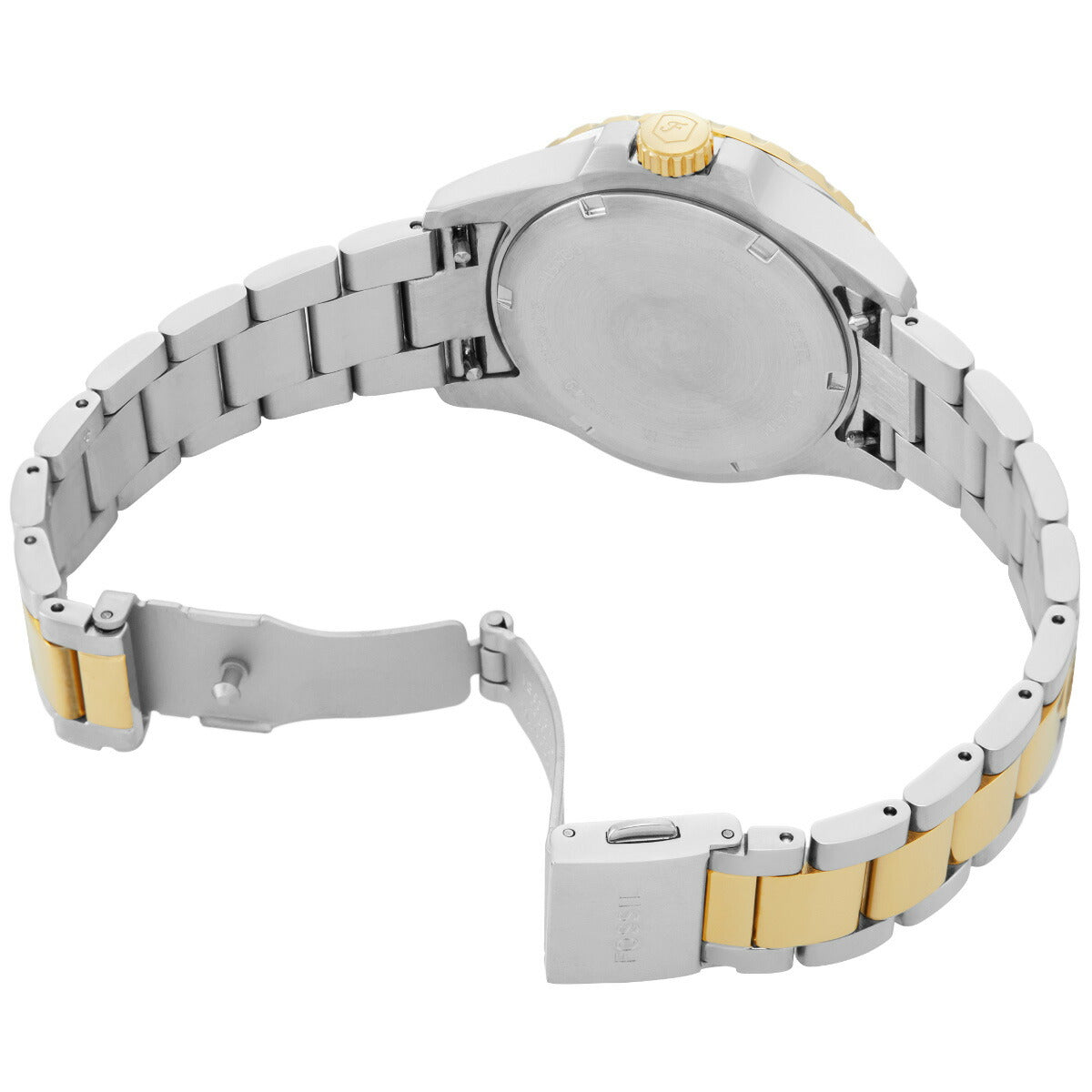 フォッシル FOSSIL 腕時計 レディース ダイバーズウォッチ BLUE DIVE 三針 ツートーン ステンレススチールウォッチ ES5349