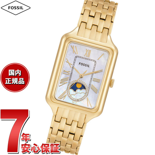 フォッシル FOSSIL 腕時計 レディース RAQUEL サンムーン マルチファンクション ゴールドトーン ステンレススチールウォッチ ES5398【2025 新作】