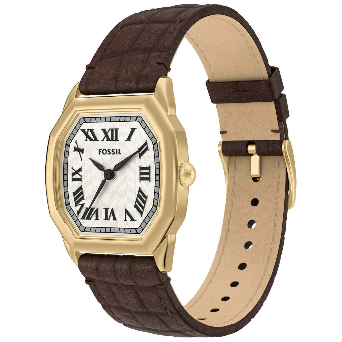 フォッシル FOSSIL 腕時計 レディース HARLOW 三針 ブラウン クロコレザーウォッチ ES5426【2025 新作】